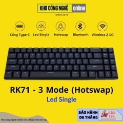 RK71 - Bàn phím cơ không dây RK71 kết nối bluetooth 5.0, USB type C