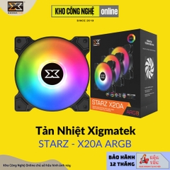 Bộ Quạt Tản Nhiệt XIGMATEK STARZ - X20A ARGB (EN46775) - PACK x3, CONTROLLER