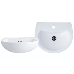 Lavabo chậu rửa mặt Caesar L2150 treo tường + chân