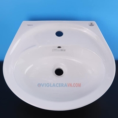 Lavabo chậu rửa mặt Viglacera VTL2 treo tường kèm chân