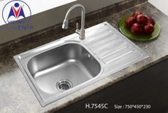 Chậu rửa chén Việt Mỹ H.7545C Inox 201