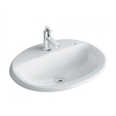 Lavabo chậu rửa mặt Inax L-2395V bán âm  - L-2395V