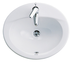 Lavabo chậu rửa mặt Caesar L5018 bán âm