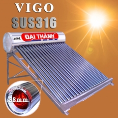 Máy nước nóng năng lượng mặt trời Đại Thành 180 lít Vigo Inox 316