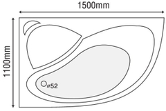 Bồn tắm góc Euroca EU1-1511