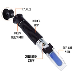 KHÚC XẠ KẾ ĐO ĐỘ NGỌT CẦM TAY 0-90% BRIX, TRUNG QUỐC