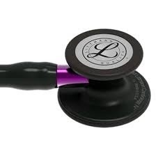 Ống Nghe Littmann Cardiology IV™ Full Black, Violet Stem 6203