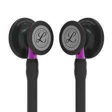 Ống Nghe Littmann Cardiology IV™ Full Black, Violet Stem 6203