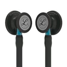 Ống Nghe Littmann Cardiology IV™ Full Black Blue Stem 6201