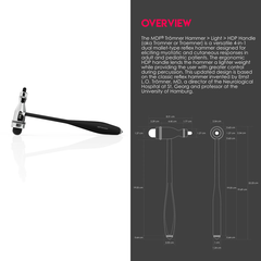 Búa MDF® 555P Tromner 4 in 1 với bàn chải tích hợp cho phản xạ da và bề mặt