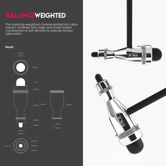 Búa MDF® 555P Tromner 4 in 1 với bàn chải tích hợp cho phản xạ da và bề mặt