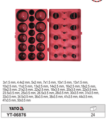 Bộ Gioăng Cao Su Oging Ø 3-50Mm Yato Yt-06876