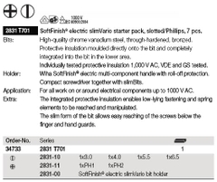 Bộ tô vít cách điện Wiha 34733