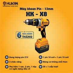 máy khoan pin không chổi than HUKAN X8PRO NEW