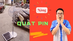 Quạt cây pin năng lượng mt có điều khiển