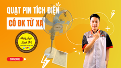 Quạt pin cây xanh có điều khiển từ xa pin mặt trời