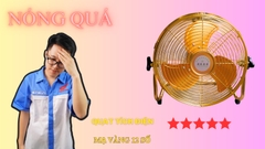 QUẠT Mạ vàng 12 số