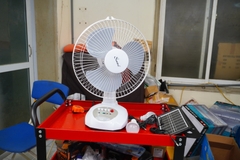 Quạt pin mặt trời solar fan +đèn