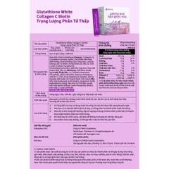 bột trắng da glutathion biotin hộp 30gói (300ea)