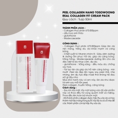 Nạ Peel Collagen Nano 670.000ppm căng bóng Tosowoong 50ml (120ea)