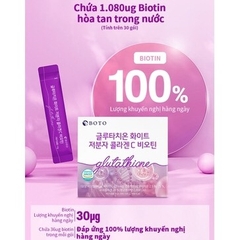 bột trắng da glutathion biotin hộp 30gói (300ea)