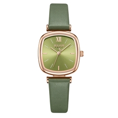 Đồng Hồ Nữ JA-1342B Julius Hàn Quốc Dây Da  (Xanh)