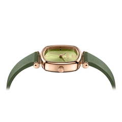 Đồng Hồ Nữ JA-1342B Julius Hàn Quốc Dây Da  (Xanh)