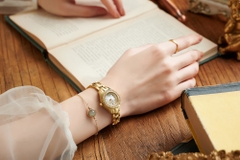 Đồng Hồ Nữ JS-055A Julius Hàn Quốc Kính Sapphire (Vàng)