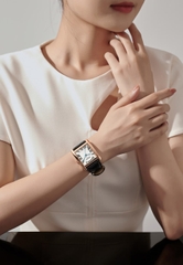 Đồng Hồ Nữ JA-1398D Julius Hàn Quốc Dây Da (Đen)