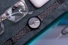 Đồng Hồ Nữ JA-1265LD  Julius Hàn Quốc Dây Thép (ĐEN)