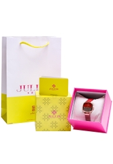 Đồng Hồ Nữ JA-1240C Julius Hàn Quốc Dây Da (Đỏ)