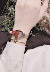 Đồng Hồ Nữ JA-1240C Julius Hàn Quốc Dây Da (Đỏ)