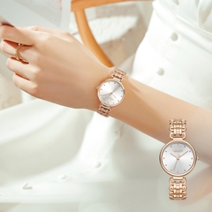 Đồng Hồ Nữ JA-1374A Julius Hàn Quốc Dây Thép (Trắng)