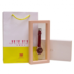 Đồng Hồ JULIUS JA-1211D Dây Da (Mặt Đỏ)