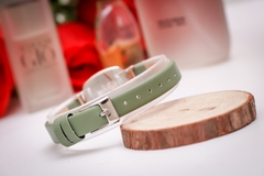 Đồng Hồ Nữ JA-1342B Julius Hàn Quốc Dây Da  (Xanh)