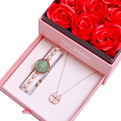 Combo Đồng Hồ Nữ JA-1346D + Nữ Trang ESME ES095ES