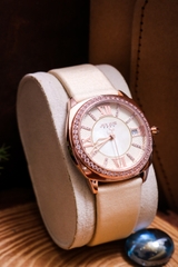 Đồng Hồ Nữ JA-1401A Julius Hàn Quốc Dây Da (Trắng Kem)