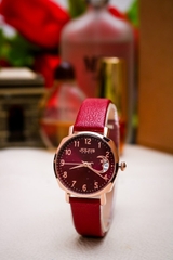 Đồng Hồ JULIUS JA-1211D Dây Da (Mặt Đỏ)
