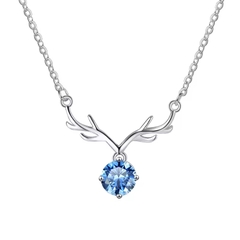 Dây Chuyền ESME ESHK048B Kim Cương Đá Moissanite Bạc 925 Xi Kim 5 lớp