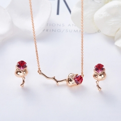 Combo Đồng Hồ Nữ JS-028B Julius Hàn Quốc + Nữ Trang ESME ES141