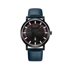 Đồng Hồ Nam JAH-103C  Julius Hàn Quốc dây da (Xanh)