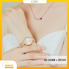 Combo Đồng Hồ Nữ JS-028B Julius Hàn Quốc + Nữ Trang ESME ES141