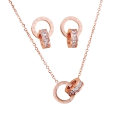 Combo Đồng Hồ Nữ JA-823D Julius Hàn Quốc +  JSB078 + ES096