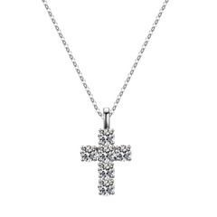 Dây Chuyền ESME ESDZ001 Kim Cương Đá Moissanite Bạc 925 Xi Kim 5 lớp