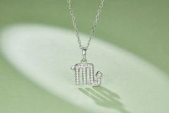 Dây Chuyền ESME ESHK0087 Scorpio Kim Cương Đá Moissanite Bạc 925 Xi Kim 5 lớp