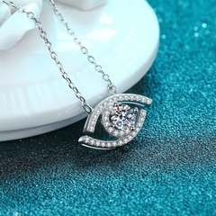 Dây Chuyền ESME ESHK041 Kim Cương Đá Moissanite Bạc 925 Xi Kim 5 lớp