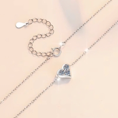 Dây Chuyền ESME ESHK0111 Kim Cương Đá Moissanite Bạc 925 Xi Kim 5 lớp