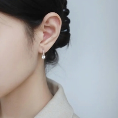 Bông Tai ESME ESES002 Kim Cương Đá Moissanite Bạc 925 Xi Kim 5 lớp