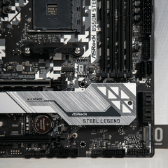 Mainboard ASROCK B550M STEEL LEGEND (AMD B550, Socket AM4, m-ATX, 4 khe RAM DDR4)