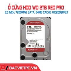 Ổ cứng HDD WD 2TB Red Pro 3.5 inch, 7200RPM, SATA, 64MB Cache (WD2002FFSX)